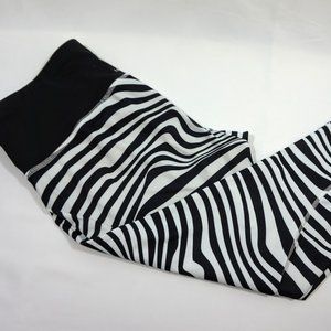Adidas Climalite Zebra Cropped Leggings M …